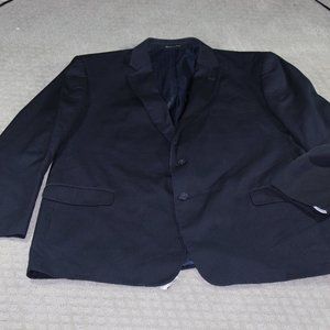 Renoir Navy Striped Blazer Size: 50L